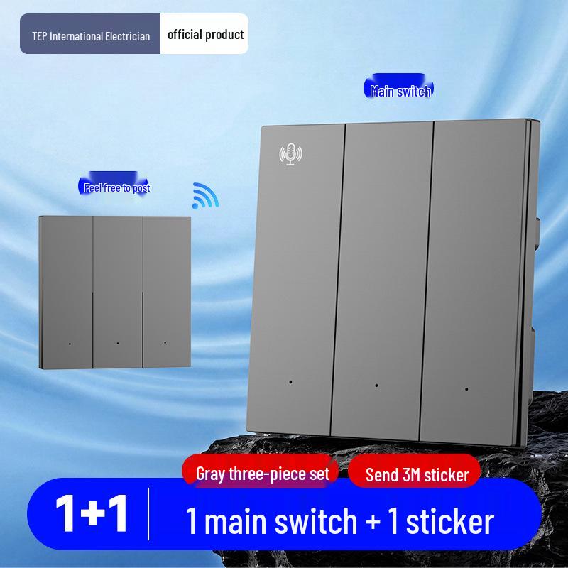 Smart Voice-Controlled Wireless Light Switch Panel