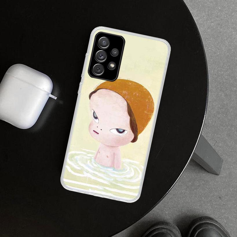 

Y-Yoshitomo Nara Phone Case Cover for Samsung Galaxy A12 A22 A32 A52 A72 A02S A51 A50S A31 A20S A10S Note 20 Ultra 10 Plus Galax Samsung A71 4G