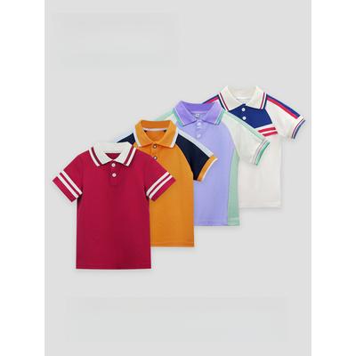 Mädchen Poloshirt Kinder Strick Kurzarm Umlegekragen T-Shirt Sommer Neuer Stil Große Kinder Sport Sommer Outfit Klassenuniform