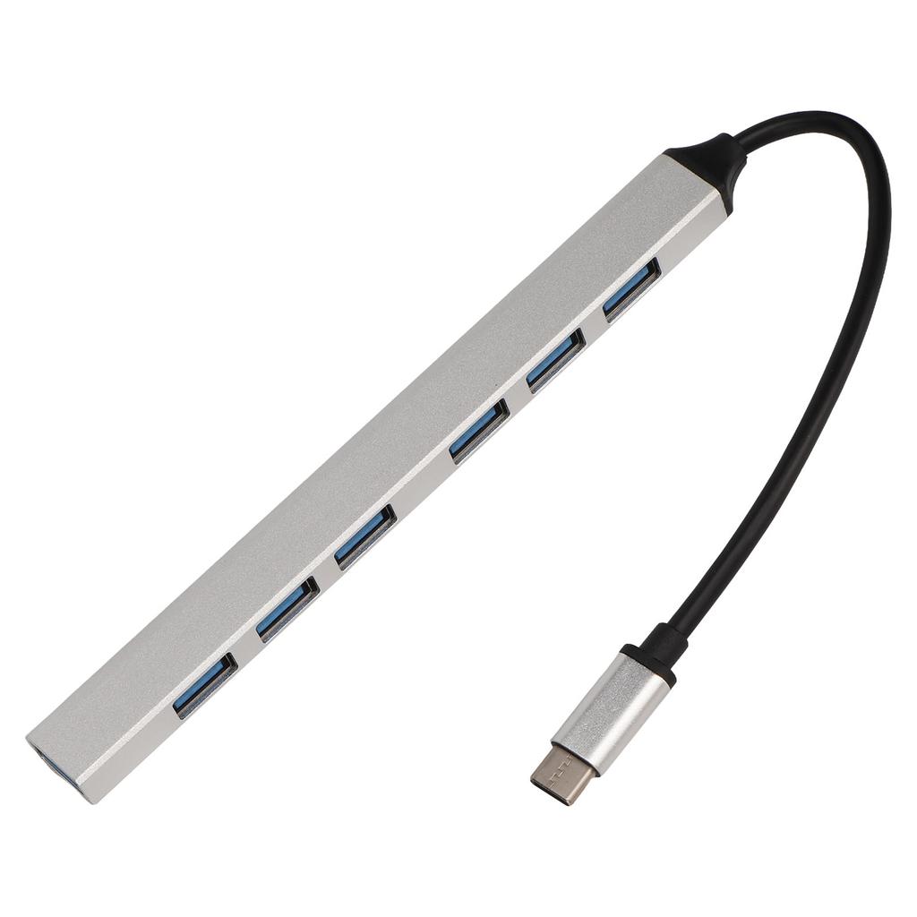 Typ C Hub 7 in 1 Aluminiumlegierung 5 Gbit/s Übertragung Weitgehend kompatible Typ C Dockingstation für PC Laptop
