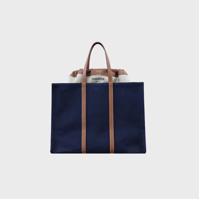 New vase medium bag-canvas navy