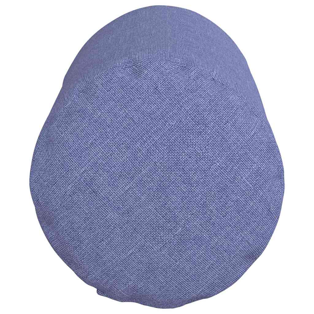 Bolster Cushions 2 pcs Denim Blue Ø 15 x 40 cm Fabric