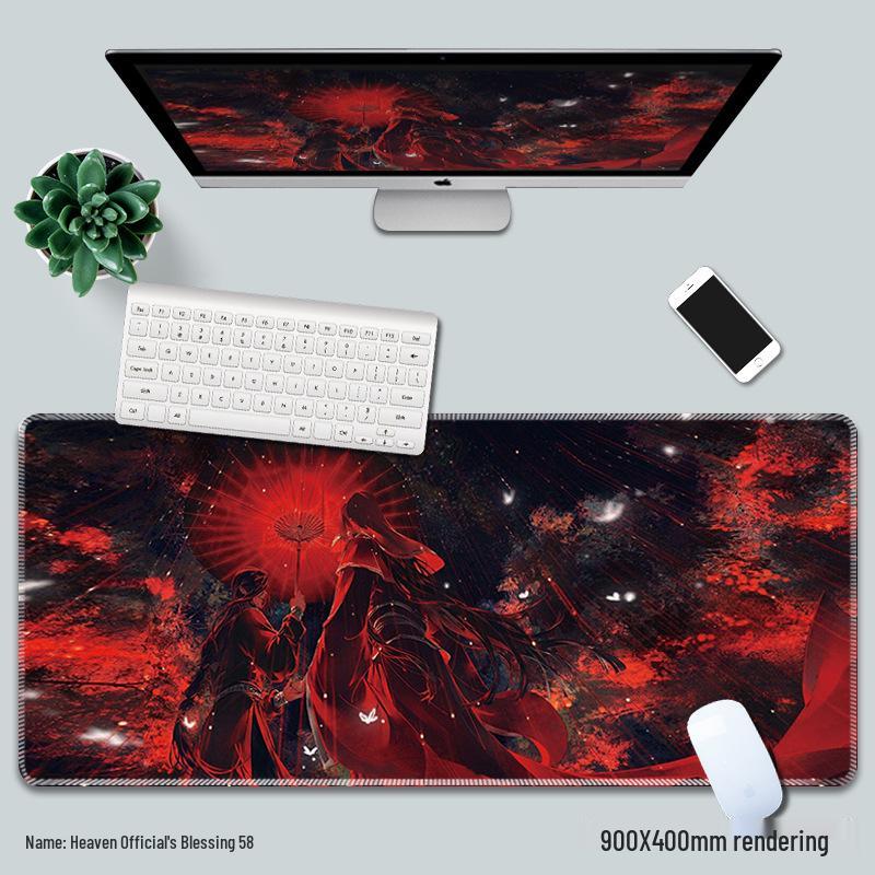 

Благословення Небесного Чиновника Великий Аніме Килимок для Миші - Кіберспортивний Ігровий Настільний Килимок 800x300mm, 5mm Thick