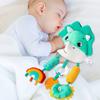 Baby Hanging Toys for 0 3 6 12 Months Rainbow Activity Plush Animal Stroller Toy for Baby Car Seat Crib Travel Sensory Baby Toy