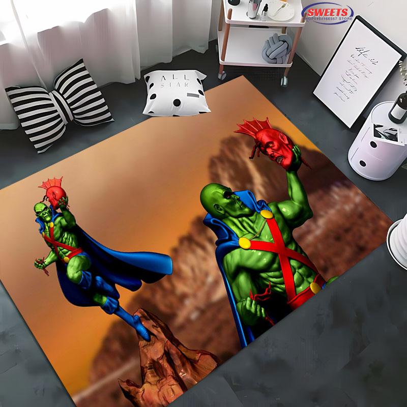 New Shelves! DC Martian Manhunter Carpet,Living Room Bedroom Office Area Children's Room of Choice,Non-slip Machine Washable Mat