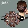 Rhinestone Duckbill Hairpin - Elegant Women's Clip for Updo