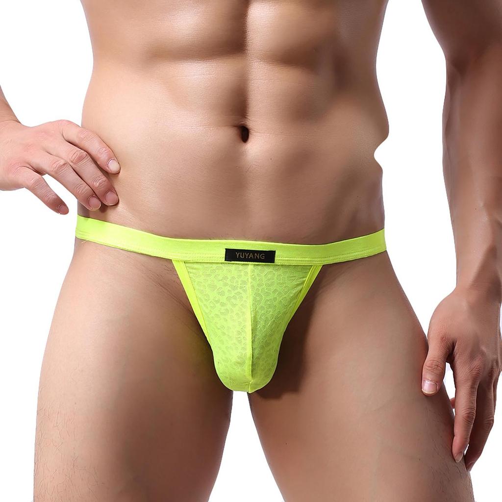 Men's Lace Sexy T-back Nylon Mesh Sexy Underwear