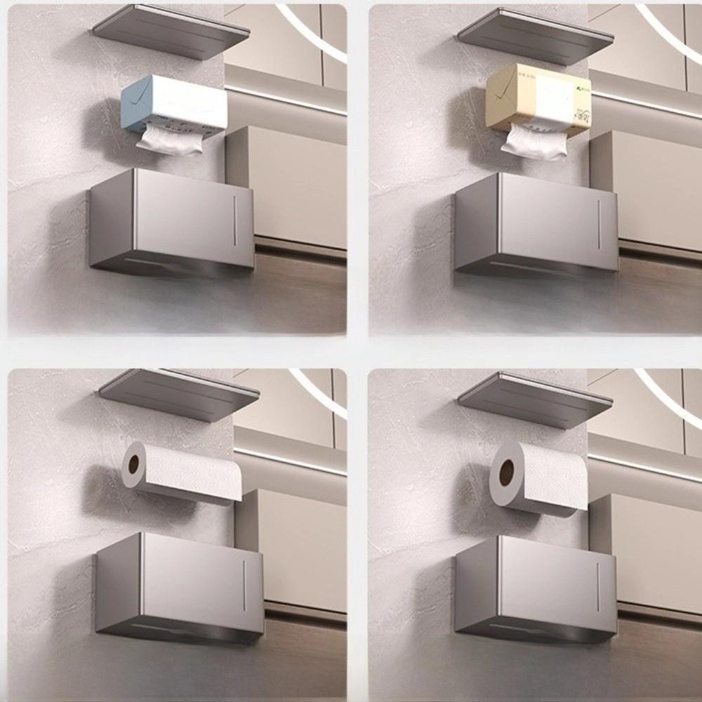 Waterproof Bathroom Tissue Rack Non Perforated Roll Paper Box  Bathroom Accessories