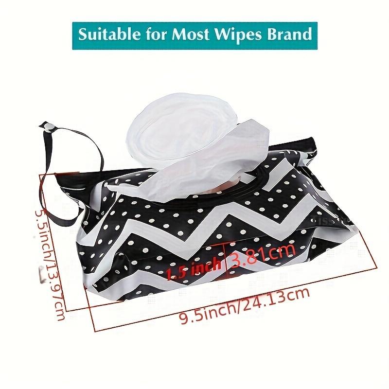 Portable Refillable Travel Wet Wipe Dispenser with Lid Bathroom Tissue Holder Portable Tissue Holder, Refillable, Wet Wipe Bag