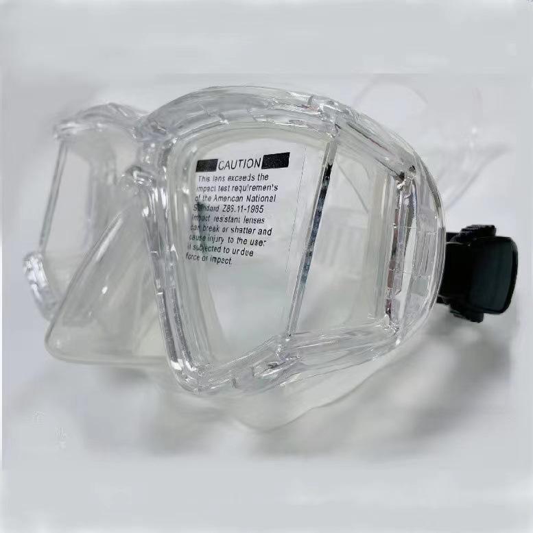 Full-Face Diving Mask & Snorkel Set for Adults – Transparent Silicone