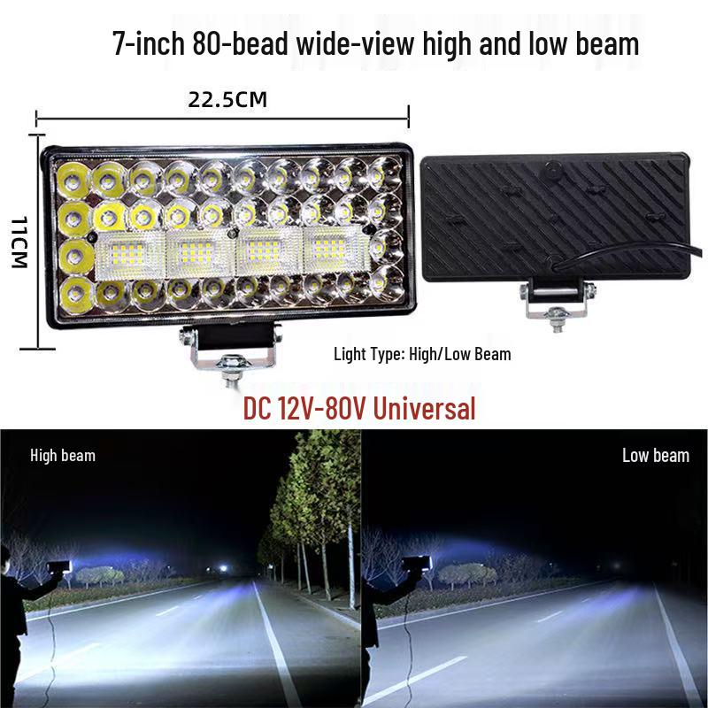 Super Bright LED Spotlight for Trucks & Vehicles: 12v/24v Headlight and Fog Light