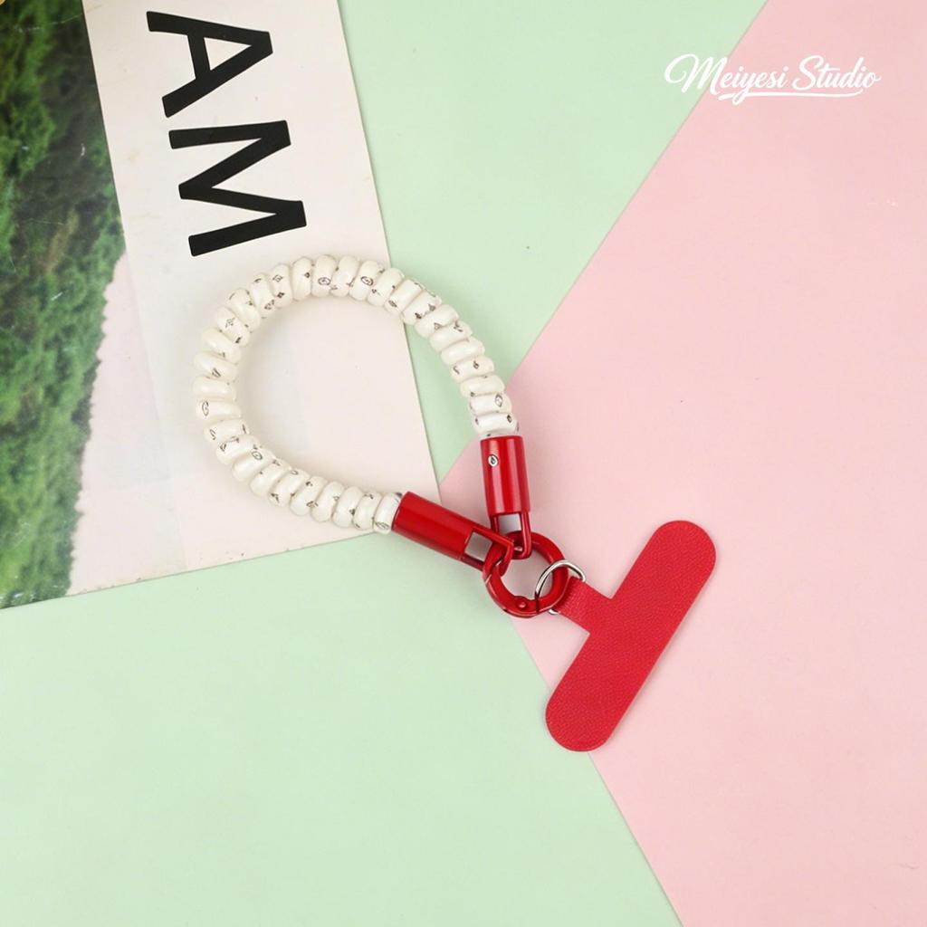Spring Style Retractable Elastic Keychain & Phone Strap