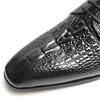 Fashion Fashionable Derby Shoes Crocodile Pattern Leather 2025 New Style Business Office Handcrafted Oxfords High Quality Dress Men Shoe