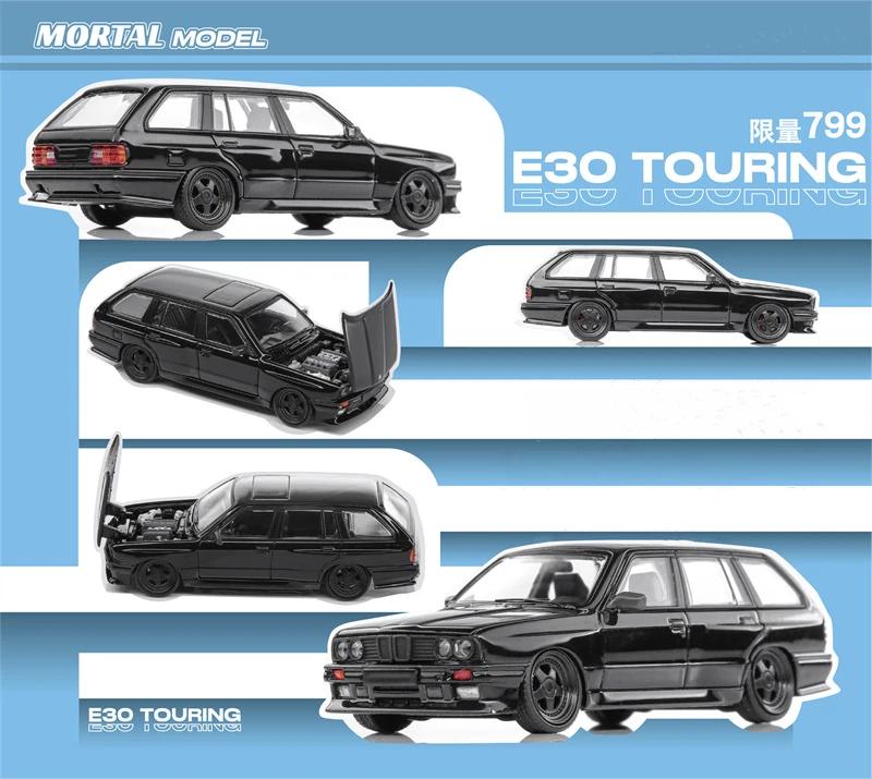 Sterblich 1:64 E30 Touring Schwarz Ritter Blau Orange Weiß Diecast Modellauto gray