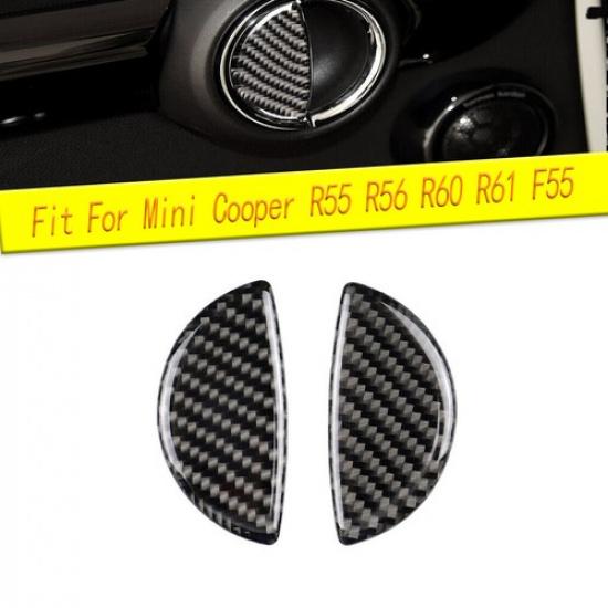 Auto Carbon Fiber Door Handle Cover Trim For Mini Cooper R55 R56 R60 R61 F55