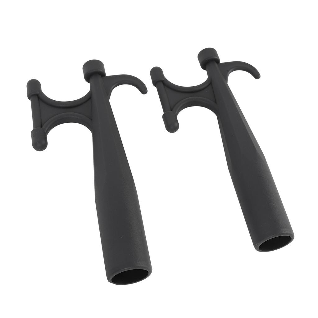 2PCS Nylon Boat Hook Attachment Black Boat Hook Floating Attachment Replacement for Mooring Docking Yacht Kayak