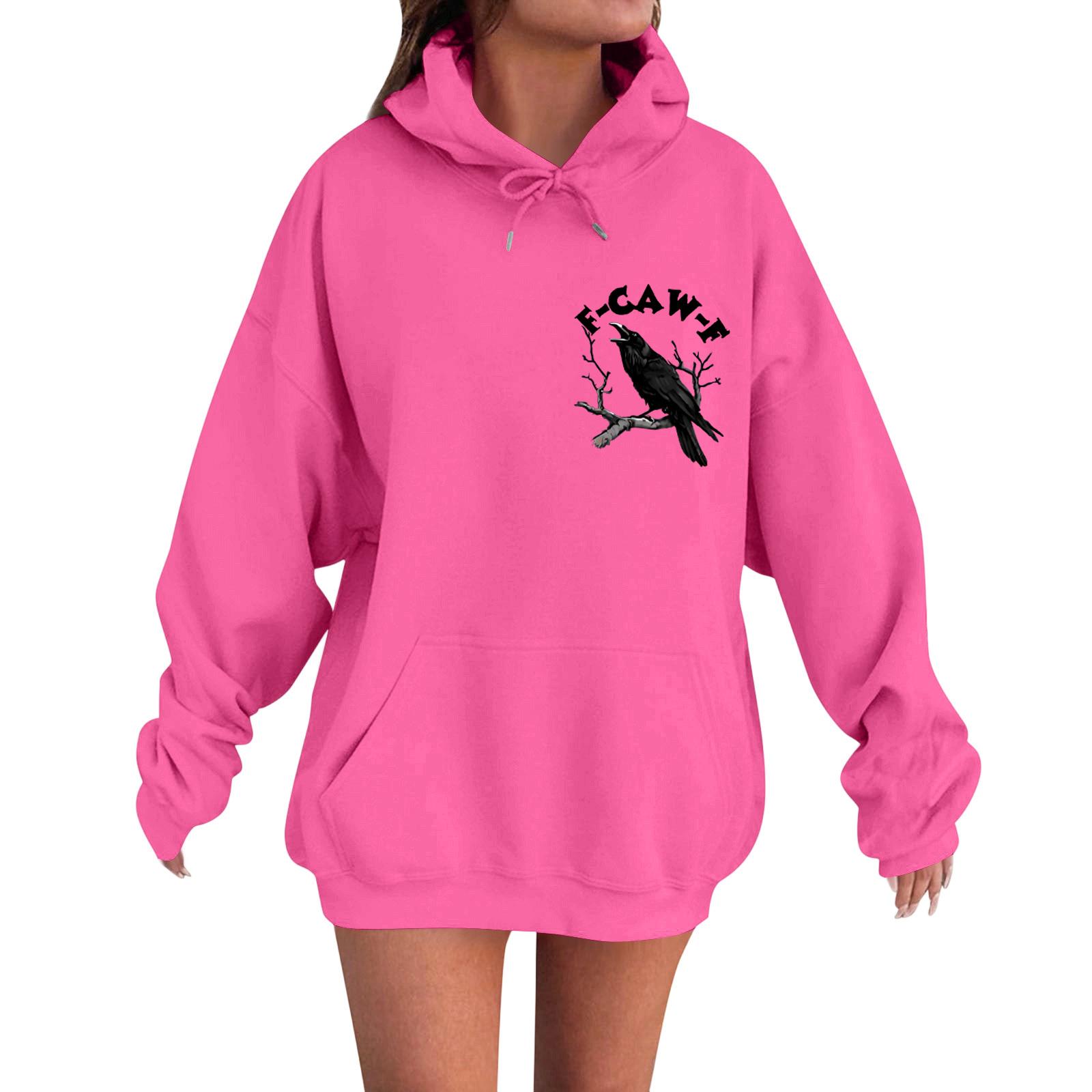 

Women s Fashion Casual Long Sleeve Loose Printed Sweatshirt M