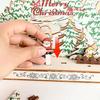 Christmas Wood Houses Decoration Table Centerpieces Rustic Tree & House Ornaments Farmhouse Festival Decoration Exquisite Small