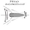 YO-ZURI Köder Popper Hydro Popper 120mm GM Gewicht: 43g R1152-GM-Grün