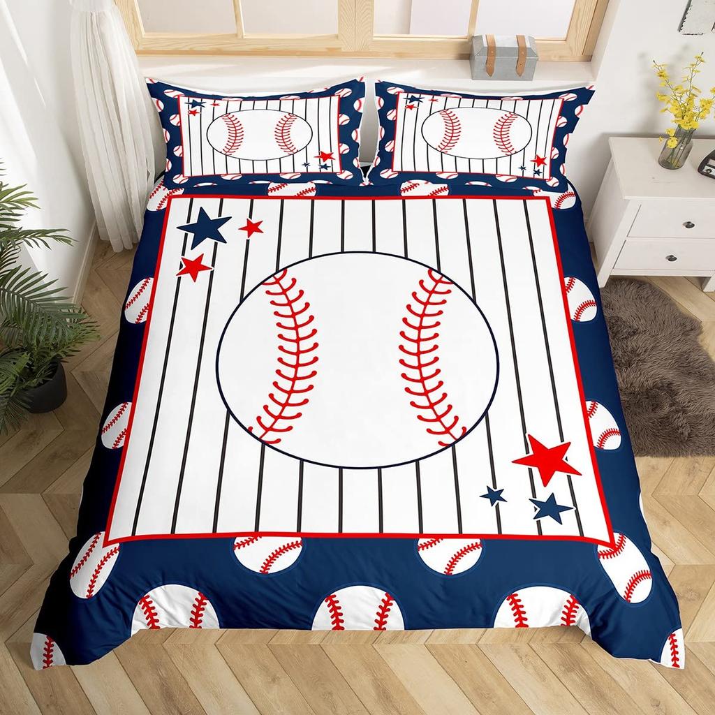 Cool Basketball Bedding Set, Neon Gradient Duvet Cover For Kids Teen Boys Girls, Comforter Cover Decor Room, Quilt Cover 3Pcs