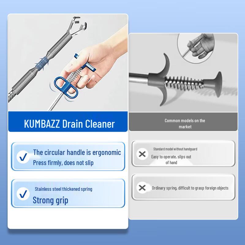 KUMBAZZ Manual Drain & Sewer Clearing Tools