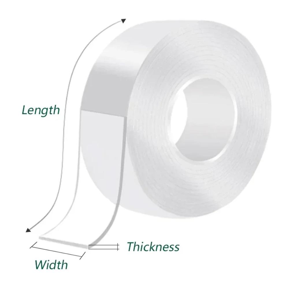 Nano Double Sided Adhesive Tape Strong High Viscosity Transparent Thicken Waterproof And Traceless Acrylic Tape Household Items