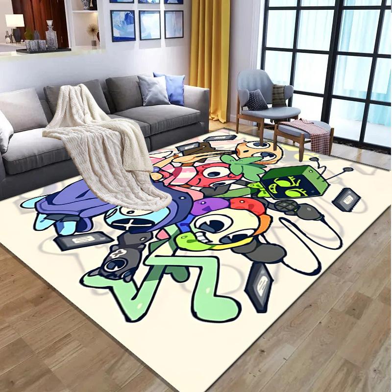Dandy's World Pattern Rug, Indoor/Outdoor Mat, for Picnic, Gameroom, Bedroom, Office, Living Room, Home Decor Carpet, Birthday Gift
