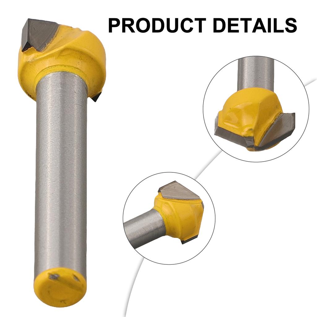 6mm Shank Cutter Woodworking Milling Cutter Woodworking Engraving Excellent Physical Properties Good Milling Performance For PVC