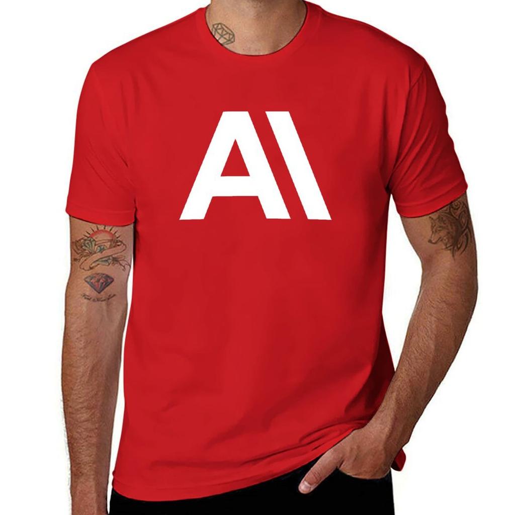 Anthropic AI Icons R1002 T-Shirt Anime Clothes Funnys Blanks Boys Whites Men Graphic T Shirts