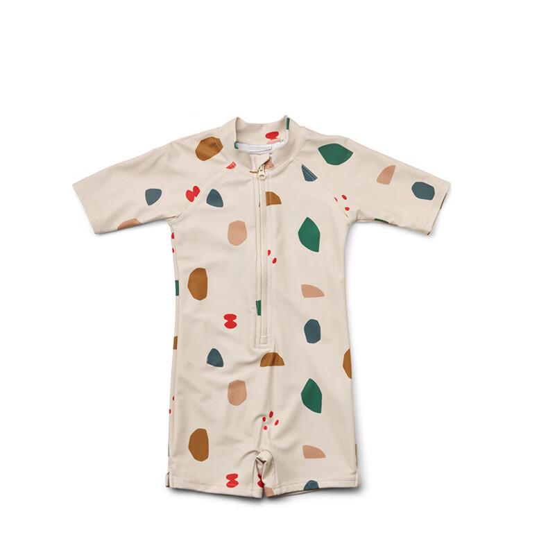 Junwen Kids  Boys  Sun-Protective Short-Sleeve One-Piece Swimsuit