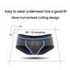 Men Boxer Underwear Low-rise Solid Color U-Convex Panties Soft Breathable Comfortable Slim Fit Elastic Underwear Daily Wear