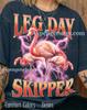 Leg Day Skipper Funny Flamingo Comfort Colors® Tshirt, Vintage Workout Gym Graphic Tees, Retro Lightning Y2K Streetwear Tanktop