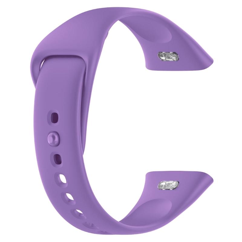 

Bands For Redmi Watch3 Replacement Wristbands Accessory Colourful Silicone Bracelet 21.5mm Quick Release Strap фиолетовый