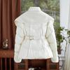 Women's Short Coat Autumn Winter Fashion Temperament Down Cotton Lamb Woolen Jacket Female Warm Casual Slimming Jackets