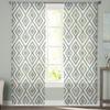 Hand-Drawn Lines Rhombus Geometry Voile Sheer Curtains Living Room Window Tulle Curtain Kitchen Bedroom Drapes Home Decor