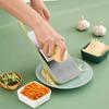 Vegetable Chopper Wave Cutter Chipper Stainless Steel Mandoline Slicer with Food-Grade Blades Hand Guard Kitchen Tools for Julienne Dicing