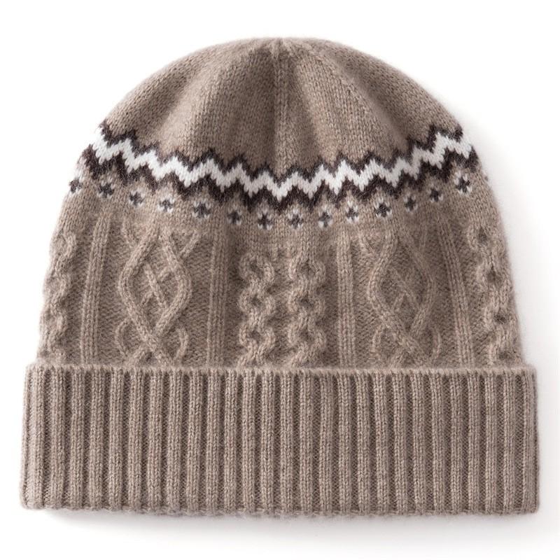 Warm Wool Blend Knit Beanie Hat Women Men Winter Outdoor Cycling Ear Protection