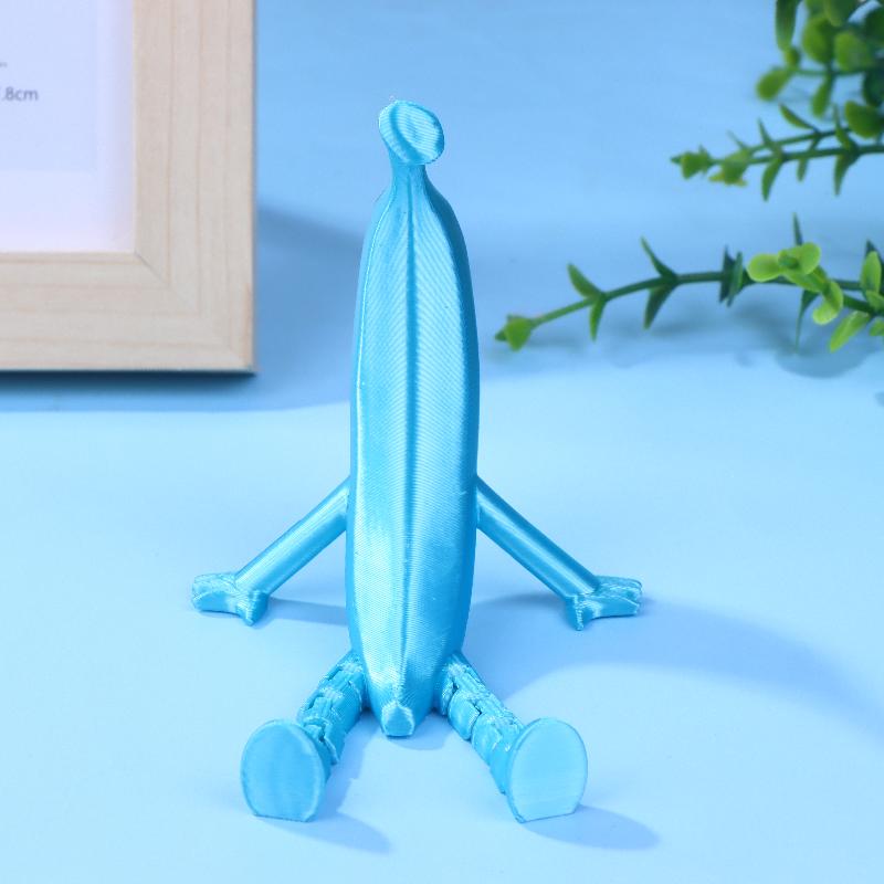 3D-gedruckte Spielfigur Bananenmodell Bewegliche Gelenke Simulationsschlange Büro-Desktop-Ornament Osterbasteln Geschenk