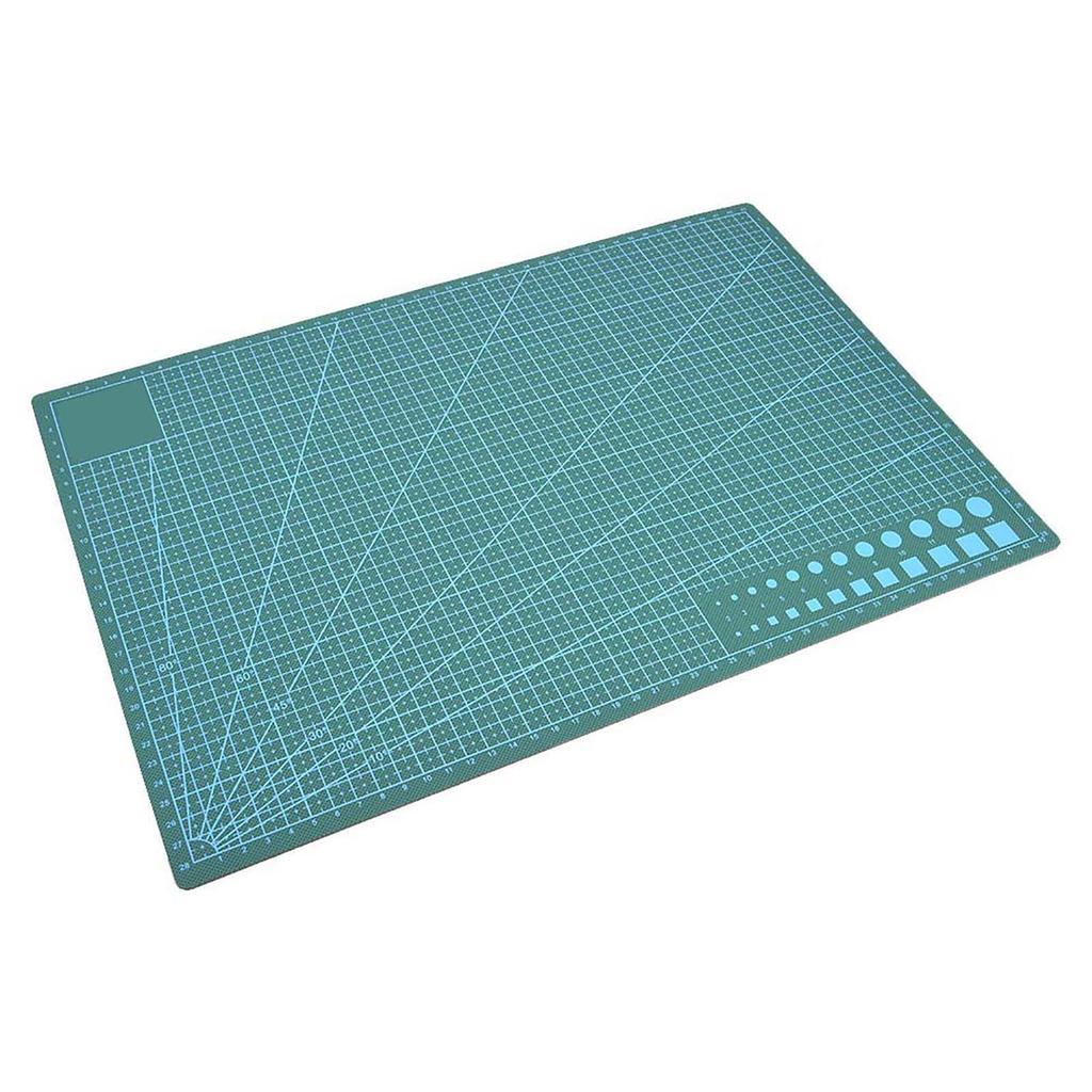 Grid Lines PVC Cutting Mat Self Healing Paper Leather Fabric Cutting Board(Blue)
