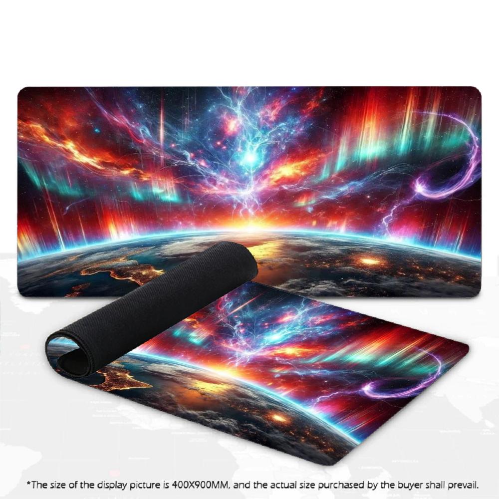 XXL Cosmic Burst Galaxy Mousepad Nebula Planet Deskmat Non-Slip Rubber Gaming PC Keyboard Desk Mats Gamer Large Mouse Mats