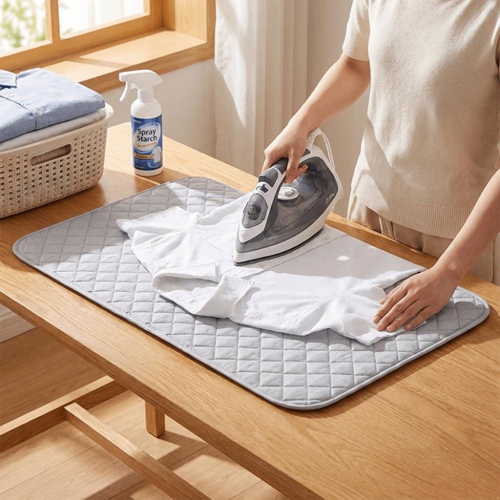 Heat Resistant Ironing Mat Double Side Ironing Blanket Washer Dryer Laundry Pad Travel