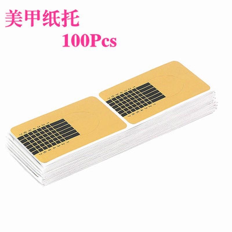 100Pcs Nail Art Extension Sticker Guide Shape Acrylic Professional Nail Tools Gel Nail Polish Tips