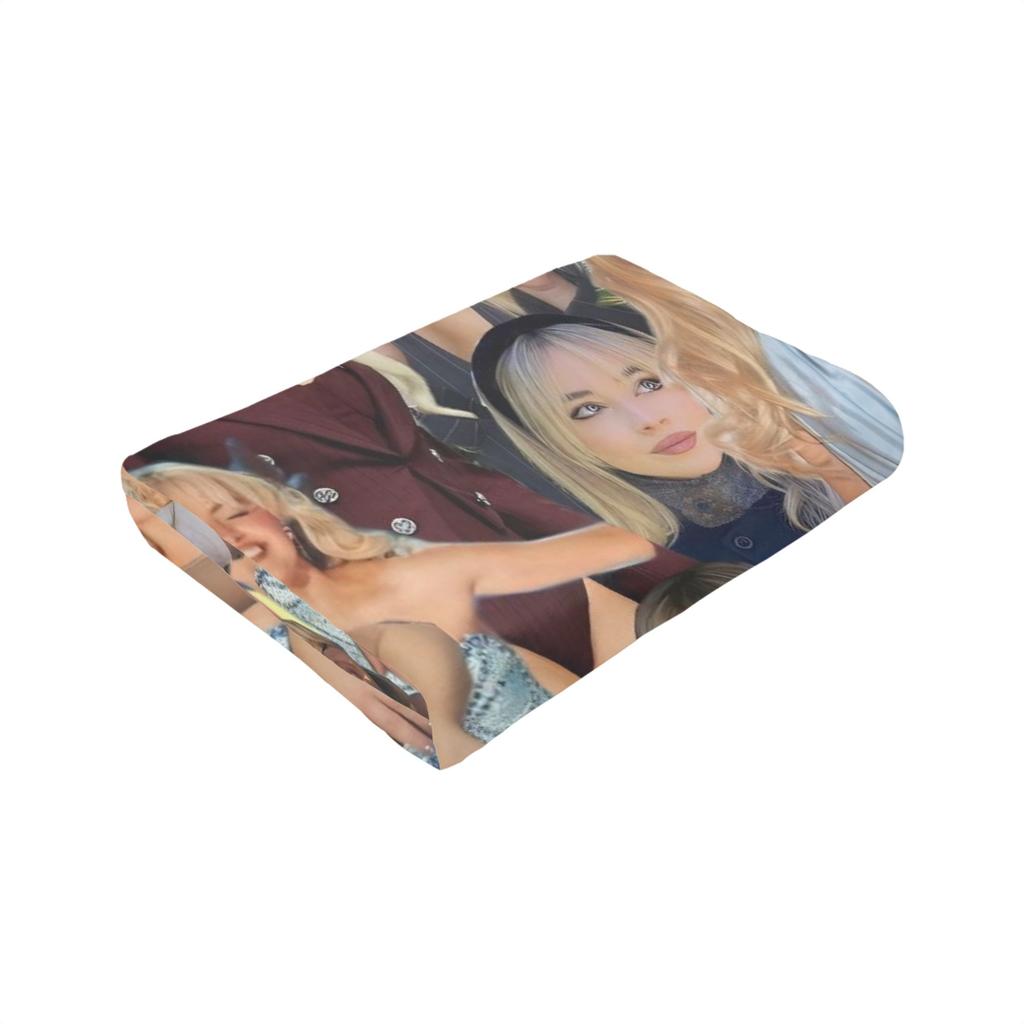 Coperta in Pile Stampata Sabrina Carpenter Traspirante Super Calda Plaid per Divano Ufficio Copriletto