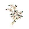 Squisita Versatile Spilla Bouquet Margherita in Rame Zirconato Lussuosa di Alta Gamma da Donna per Giacca da Abito Corsage Spilla Gioiello