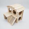 Hamster Swing Seesaw Nest Solid Wood House Hamster Sleeping Nest Golden Bear Villa Toys
