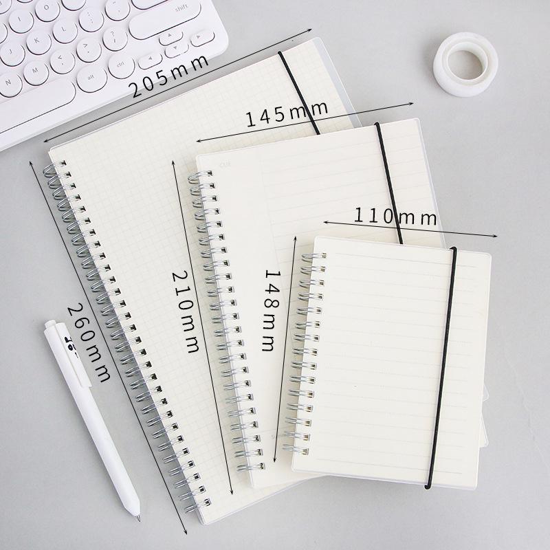 A6 Thickened Loose-leaf Coil Planner Notebook - Lined, Grid, and Blank Pages for College Students