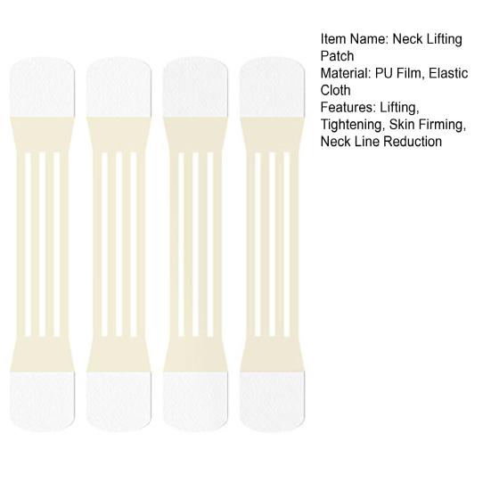 Neck Lifting Patch Waterproof Invisible Lift Strap for Double Chin Saggy Skin Reusable Invisible Neck Lift Stickers