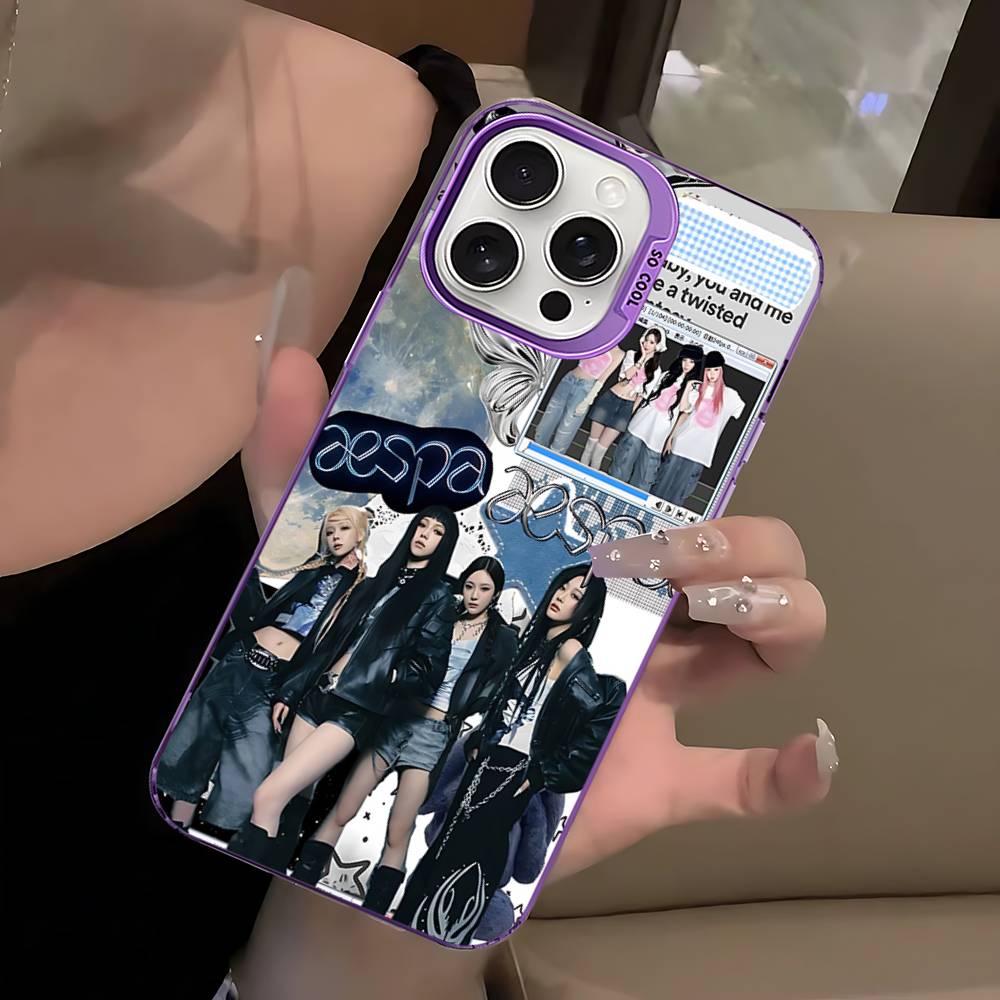 KPOP A-aespa Phone Case For IPhone 17 16 15 14 13 12 11 Pro Max PLUS Colorful Shockproof Cover
