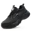 Fashion 2026 New Mens Lightweight Safety Work Shoes Steel Toe Protective Sneakers Puncture Resistant Black Male Boots Footwear