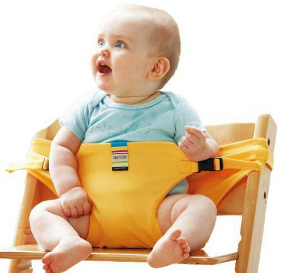 

Portable Baby High Chair Safety Strap - Universal Infant Seat Belt for Outings жёлтый